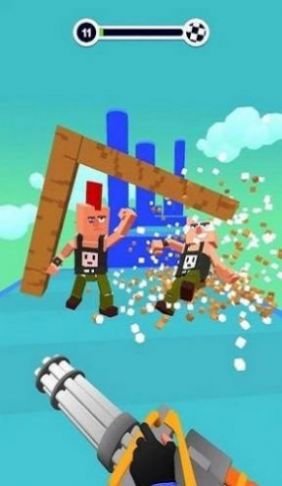 方块工艺射击3D游戏