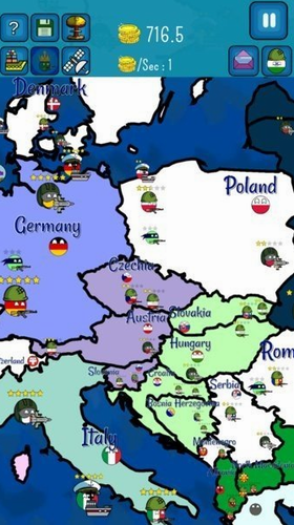 世界征服者之波兰球破解版无限资源